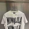 Mowalola White Double Sweat T-shirt slim opium yvl style visual department men and women the same style