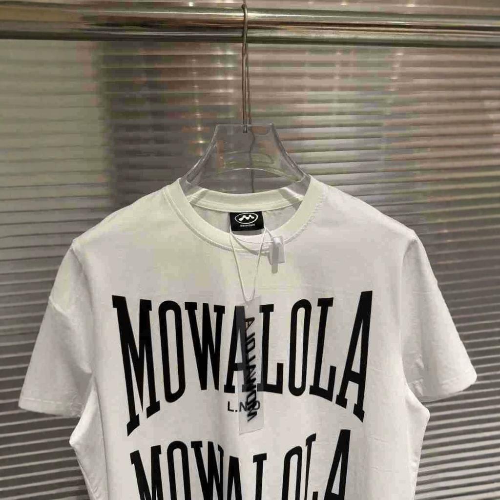 Mowalola White Double Sweat T-shirt slim opium yvl style visual department men and women the same style