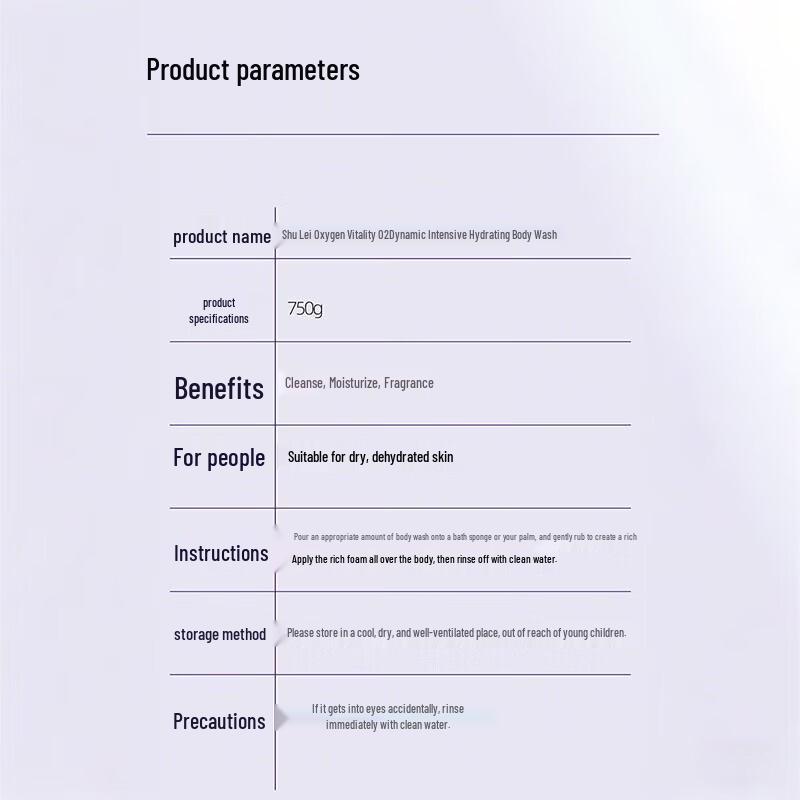 Slek Oxygen Active O₂ Dynamic Intensive Moisturizing Shower Gel