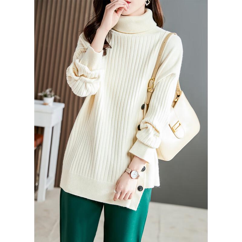 

Firstview Women s Urban Casual Long Sleeve Turtleneck Sweater F21C4055 One Size