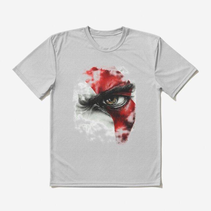 Kratos Eye God of War Art TShirt for Men and Women Summer Pure Cotton Clothing Fashion Casual Short Sleeved Tshirt Unisex