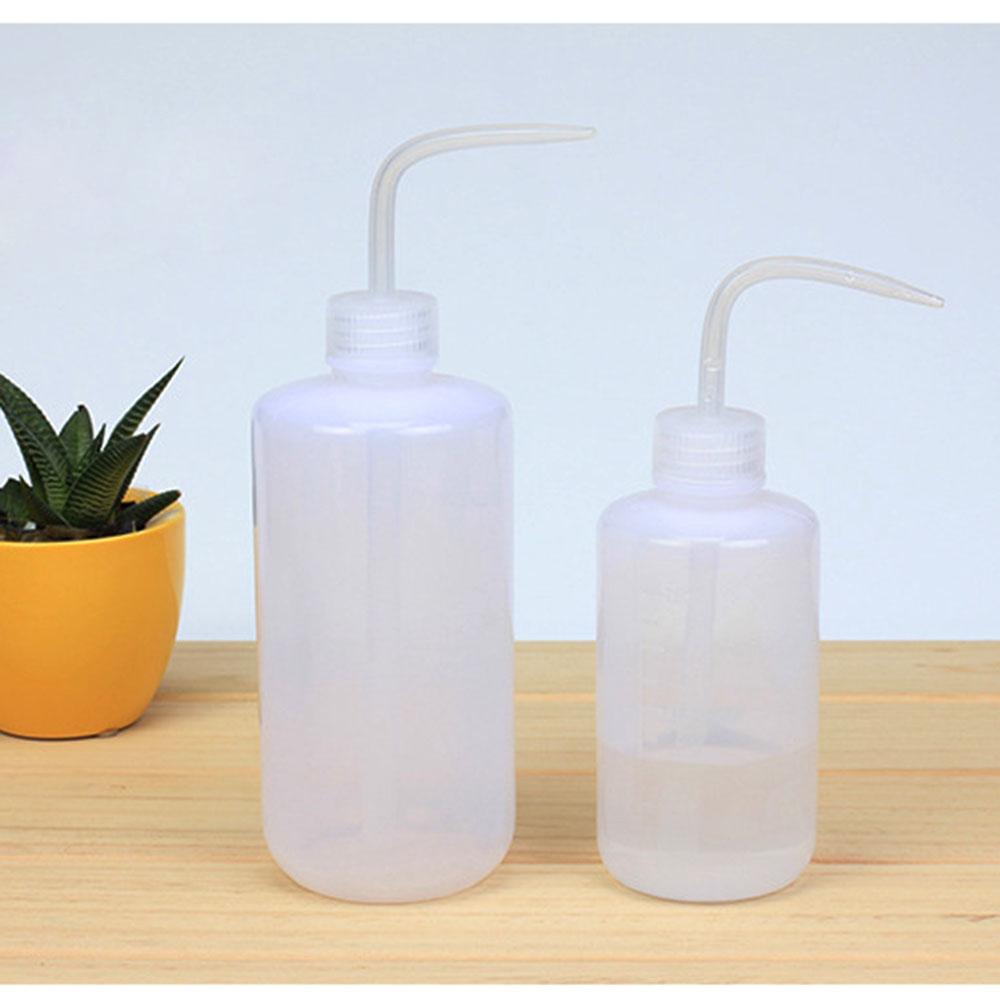 250ml/500ml Plastic Bend Washing Watering Can Gardening Curved Mouth Alcohol Bottle