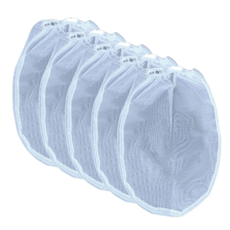 5pcs Paint Filter Bags White Meshing  Bags Home Renovations Accessories Upgrades for Professional Painting & DIY Projects