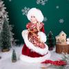 Rot-Gold Jacquard Snegurochka Weihnachtspuppe