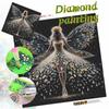 DIY Diamond Painting Canvas Kit for Adults Fairy Colorful Rhinestone Craft for Stress Relief Living Room Wall Decoration Gift