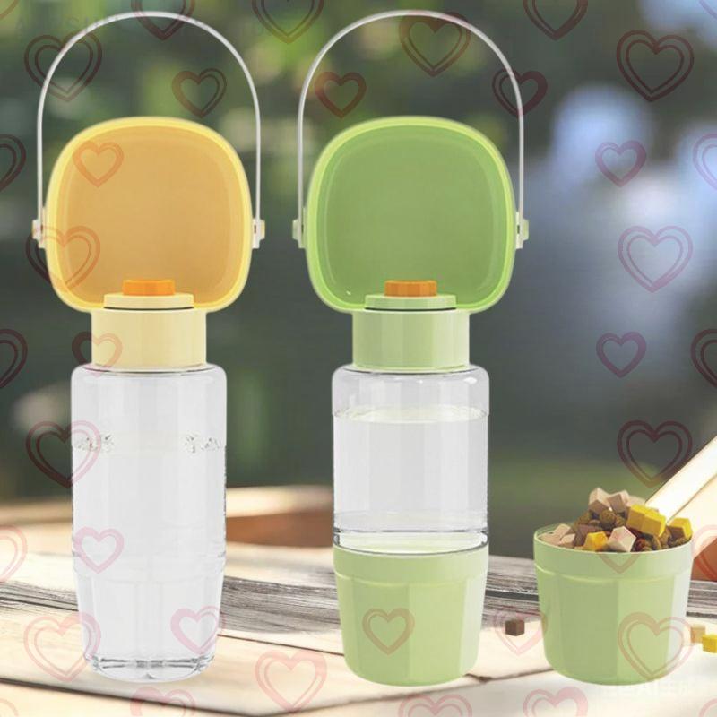 Portable Pet Water Bottle with Integrated Drinking Bowl – 2-in-1 Travel Solution for Dogs and Pets
