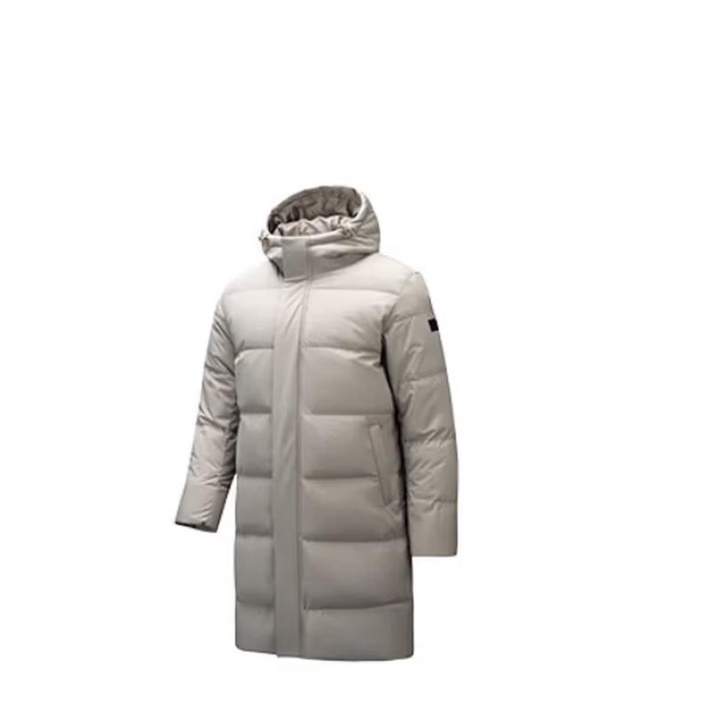 Anta Men's 2024 Winter Water-Resistant Warm Mid-Length Down Jacket