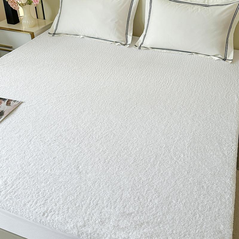 Beautiful Velvet Fitted Sheet, Waterproof Diaper Bed Cover, Five-star Hotel Mattress Protector, Bed Cover
