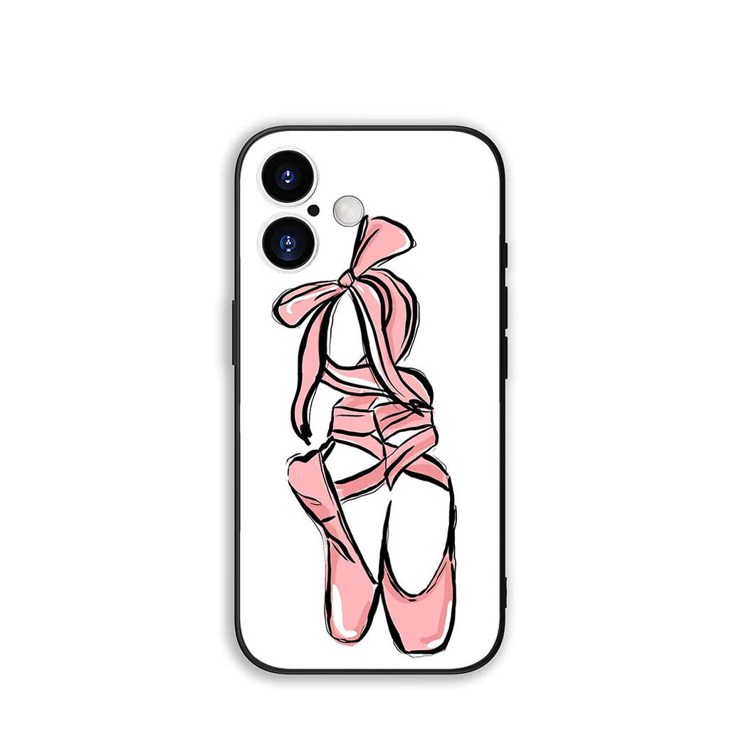 for Apple iPhone 16 15 14 Plus 13 12 Mini 17 Pro Max + 16E Air 16+ ProMax Phone Cover Case Ballerina Ballet Dancing Dance Girl