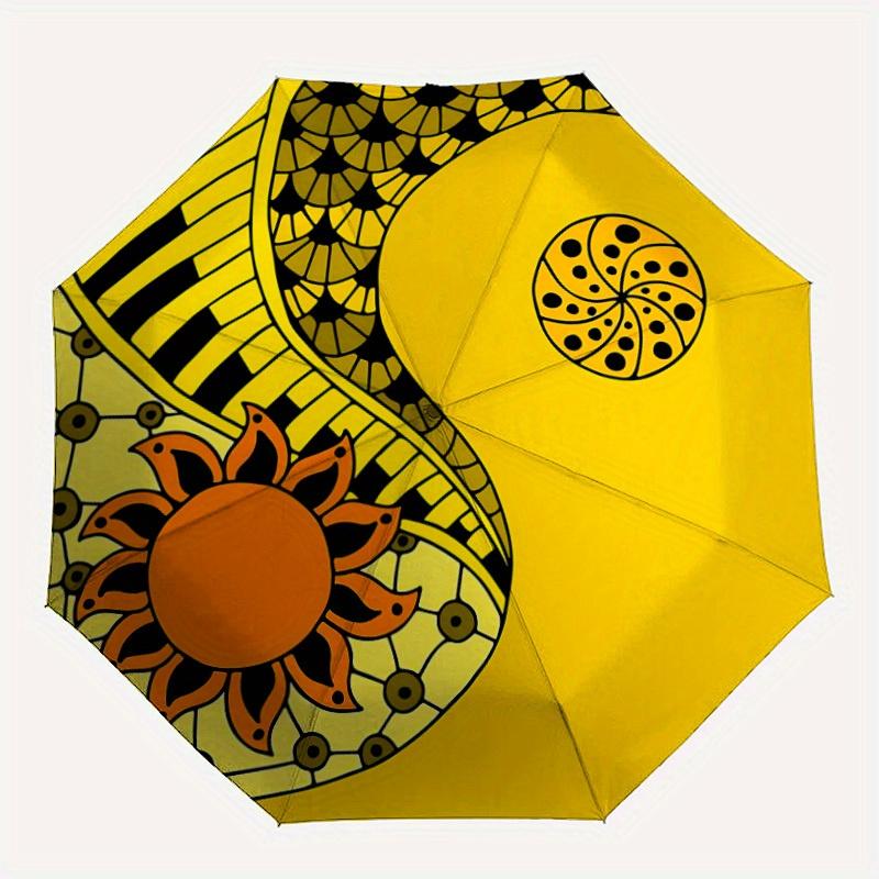 

1pc Yin Yang Symbol Automatic Open/close, All-Season Portable Folding Umbrella for Friends, Travel, Everyday, Events yy250812133