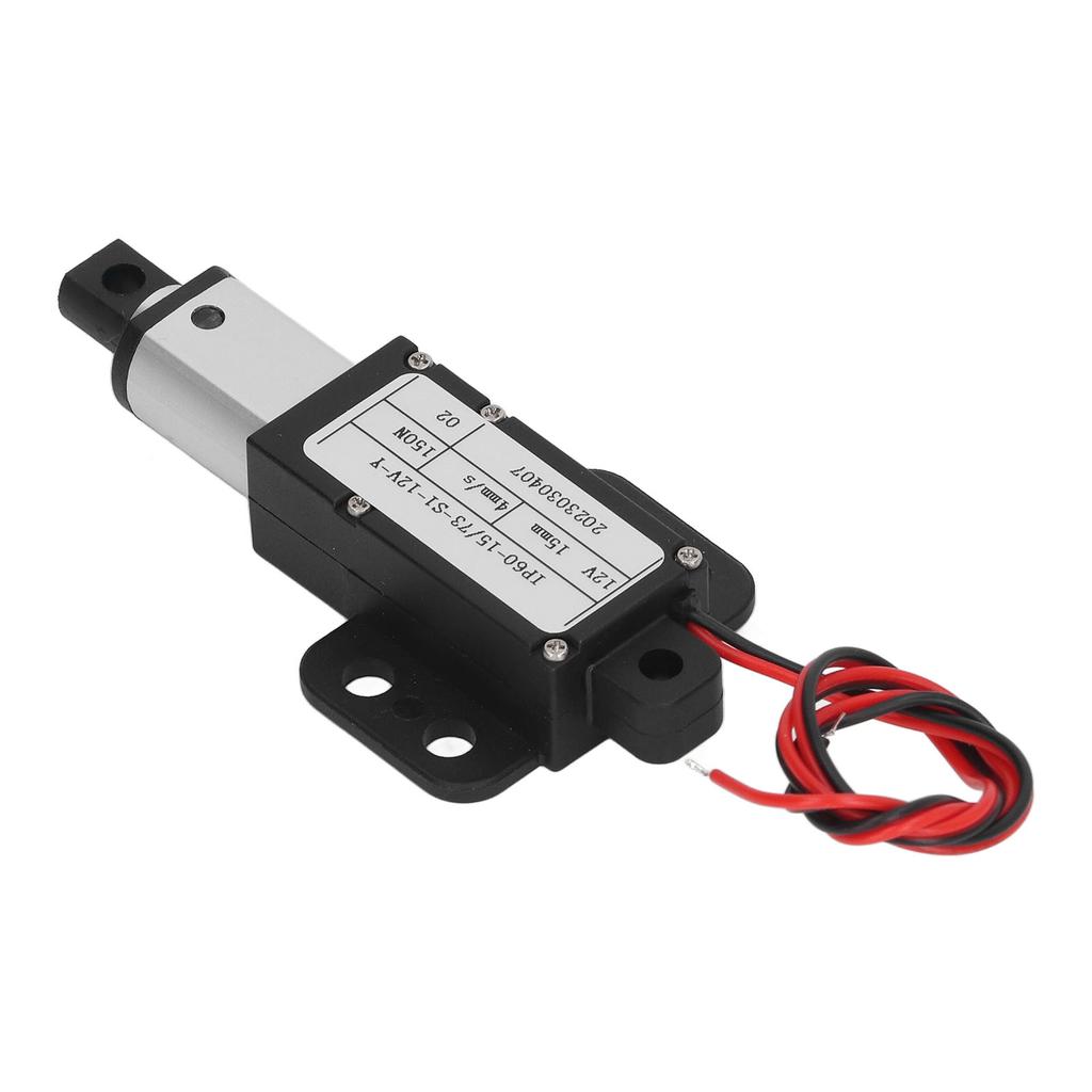 Electric Micro Linear Actuator 150N Aluminum Alloy 15mm Stroke Mini Motion Actuator for Industry 12V IP60YR