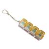 4-Keys Fidget Keyboard Toy Transparent Cap Keyboard Finger Clicker Keychain Decompression Button Sensory Toy