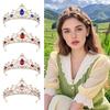 Sparkling Baroque Pageant Crown Rhinestone Queen Princess Tiara Bridal Crown  Party Supplies