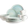 Maser Frozen Cutlery White/Blue, 16 Pieces (931975)