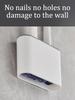 Wall Hanging Toilet Cleaning WC Brush Holder Long Handled Silicone Water Proof Quick Drying Soft Bristles Bathroom Accessories
