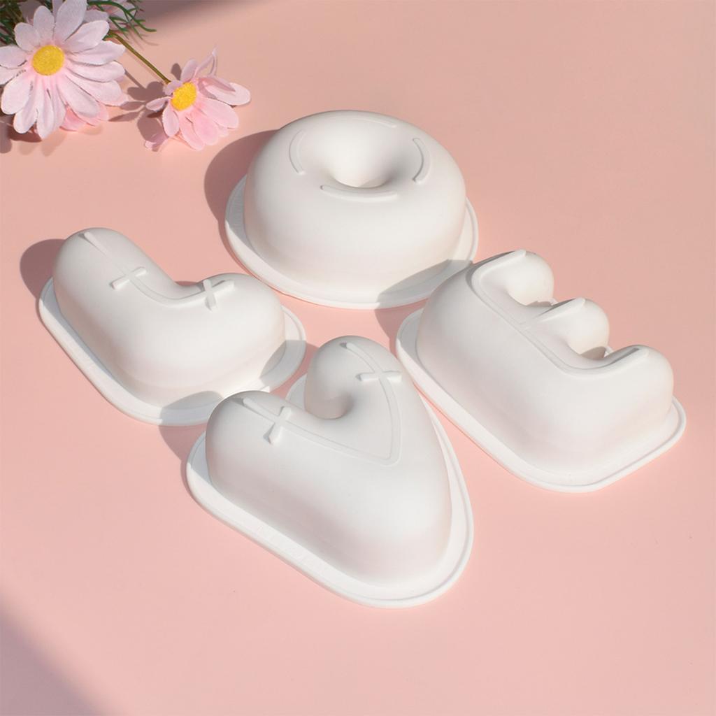 Silicone Letter Rings Shaped Mousse Cake Baking Mold for Valentine's Day Perfect for Chocolates and Candy Making