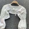 Sunproof Thin Shawl Breathable Shoulder Wrap for Travel Sun Protective Shawl Scarf Long Sleeved Shawl Wrap for Outdoor