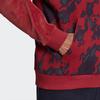 Adidas Velvet Aop Camo Hoodie Men Tops Red H25089