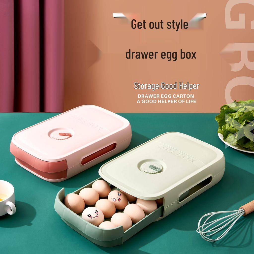 Stackable Pull-Out Egg Storage Tray for Kitchen