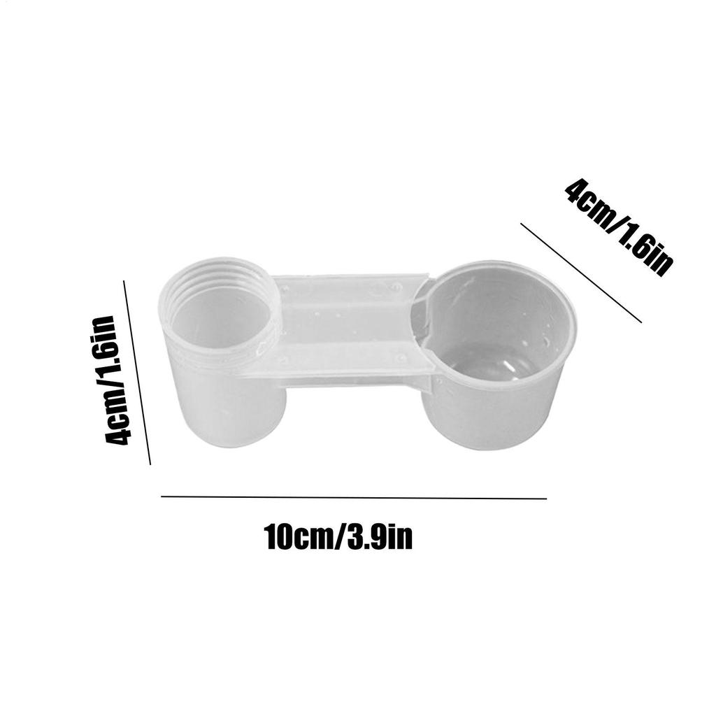 Plastikowy Poidło Karmnik dla Ptaków Domowych Butelka na Wodę Kubek Kot Kurczak Gołąb Papuga Chomik Podwójna Dysza Prowadnik Wody Do Ogrodu Rodzinnego