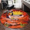 1pc NARUTO (5) Design Printed Area Round Carpet for Bedroom Living Room Home Decor Rugs Mat Non Slip Mat Rug for Bedside