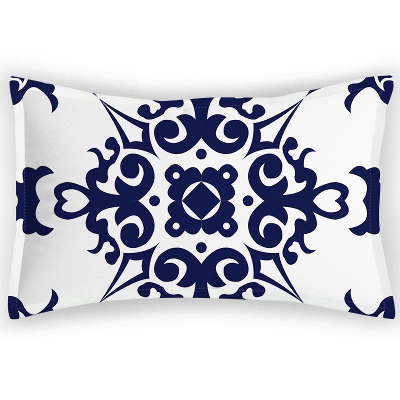 Retro Pillowcase, Classic and Elegant Velvet Twill Imitation Pillowcase, Home Bedding, Printed Satin Pattern, New Chinese Style Pillowcase