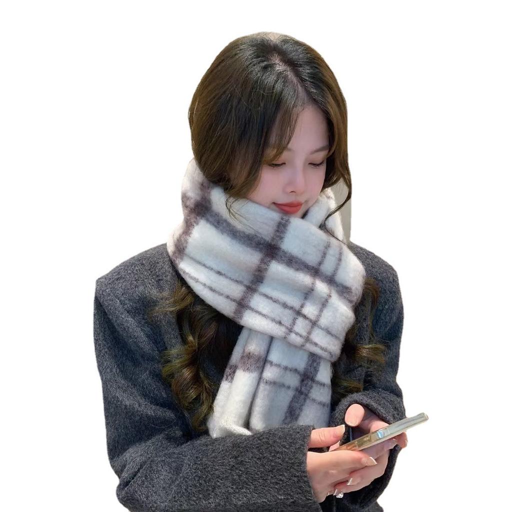 Schal Winter Damen Neu Japanisch Klassisch Schal Verdickt Warm und Kältebeständig Student Vielseitig Schal Doppeltverwendung Trendig
