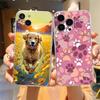 Hunde Pfote Handyhülle Für iPhone 15 16 14 13 12 11 Pro Max 16E XS XR Max 7 8 16 Plus SE2 Weiches TPU Klare Hülle