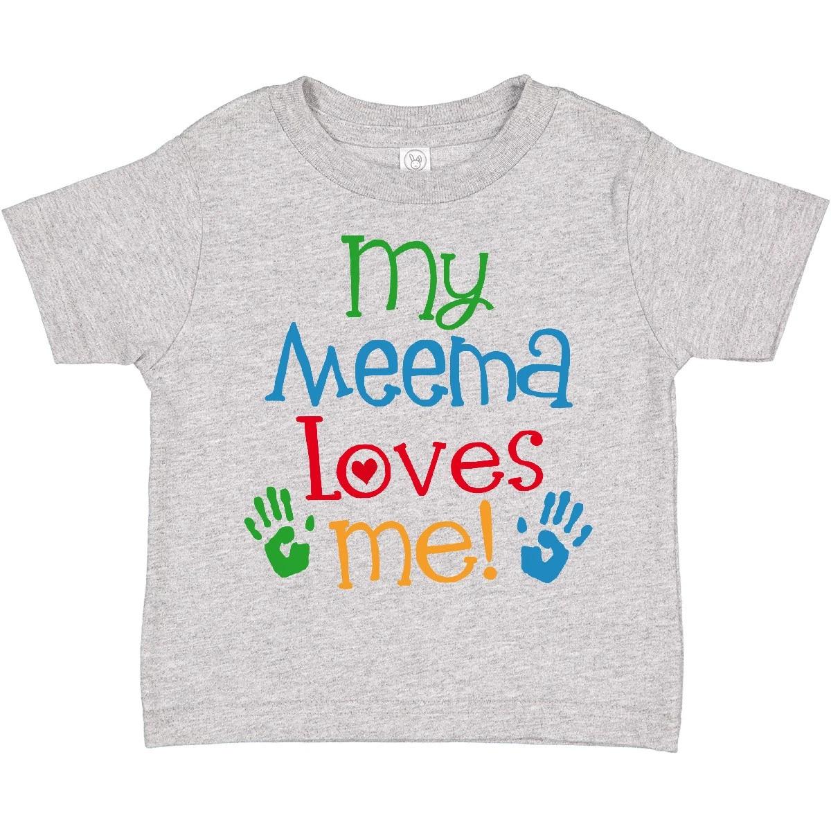 

Inktastic My Meema Loves Me Toddler T-Shirt From Childs Clothing Grandkids Boys 100