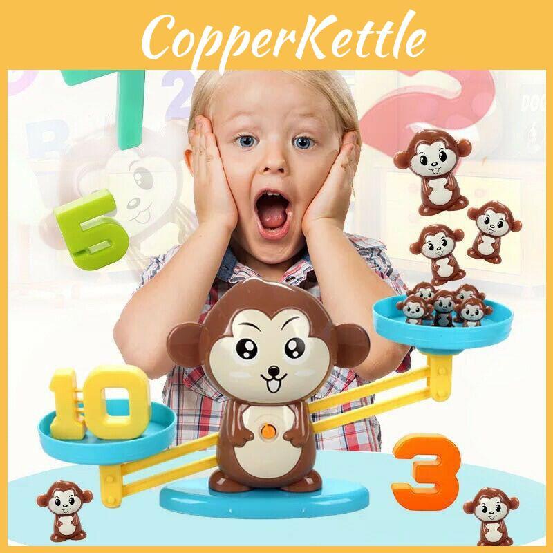 Lustiges Mathe-Zählspiel für Kinder Affen-Balance-Spielzeug-Set für Vorschulkinder