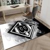 1PC Green Black Borussia Rug Game Carpet, Floor Mat for Bedroom Living Room Entryway Rug, Home Decor Idea Gift for Christmas birthday