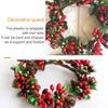 4 Pcs Christmas Candle Rings, Red Berry Pine Cone Wreath for Candle Holders Festival Table Decoration for Christmas Thanksgiving Harvest Day