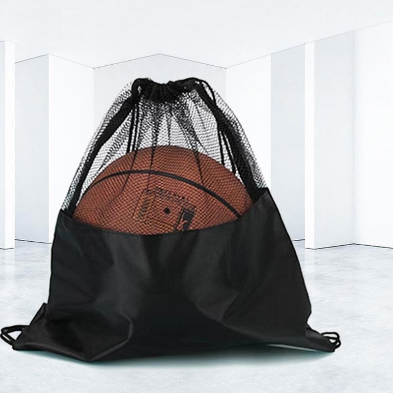 Football Storage Backpack Wear-Resistant Volleyball Storage Bag Basketball Net Bag Flexible Sports Shoulder Ball Bag