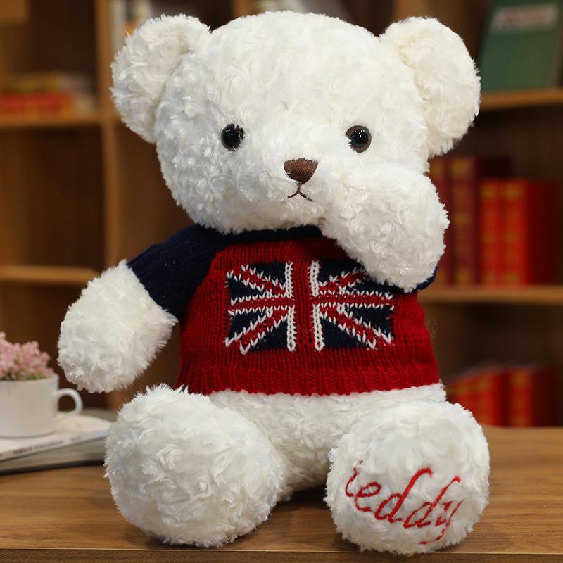 Clothes Teddy Bear Doll Plush Teddy Bear Sweater Hug Bear Doll Girl Soothing Ragdoll