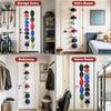 10 Hooks Baseball Hat Holders Behind The Door Hanging Wall Mounted Hat Display Rack Entryway