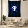 Inter Milan Crest Wallpaper Bedding 1 Duvet Cover 2 Pillowcase Without Core Christmas Birthday Gift Duvet Cover And Pillowcase