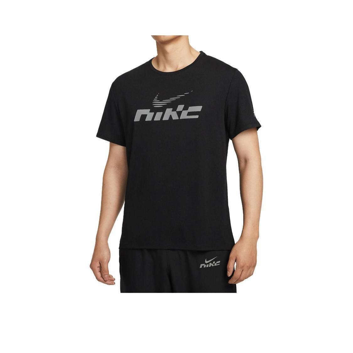 

Nike Men s Fashionable Soft Breathable Short-Sleeve T-Shirt in Black IB4128-010 M