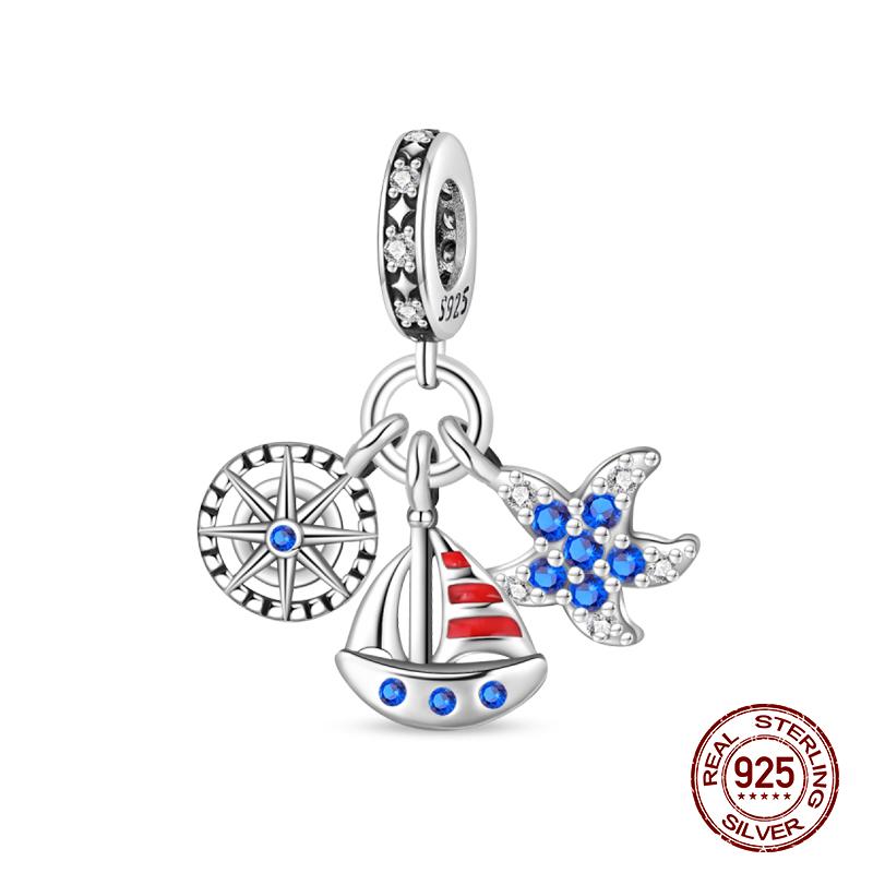 New In Medical Care Series-Medical Box Heart Charms Beads Fit 3Mm Original Bracelet Women Copper Fine Charms Jewelry Gifts