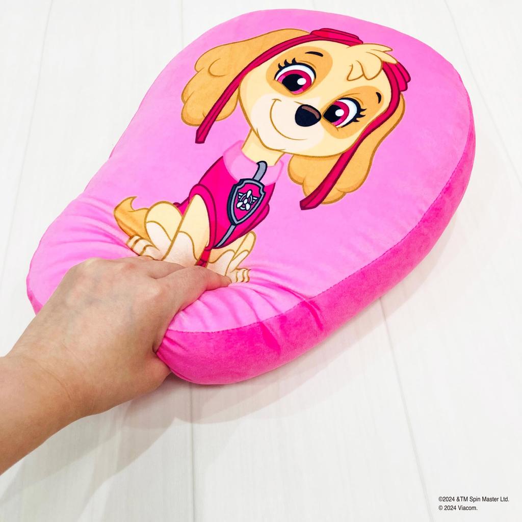 MORIPiLO Paw Patrol Skye Body Pillow Soft and Soft to the Plush Nap Morishita Pillows (Soft Die-Cut Cushion) Touch, Toy, Pillow, Pink, 38x30x10cm,