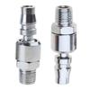 1/4 "Rotary Air Plug- 2-Piece Set Industrial Rotary Coupler and Plug 1/4" NPT External Thread Air Hose- Fittings-