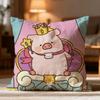 Popular L-Llulu Pig Cushion Cover Soft Washable Pillow Case Multi-Scene For Couch Bed Travel Office Use