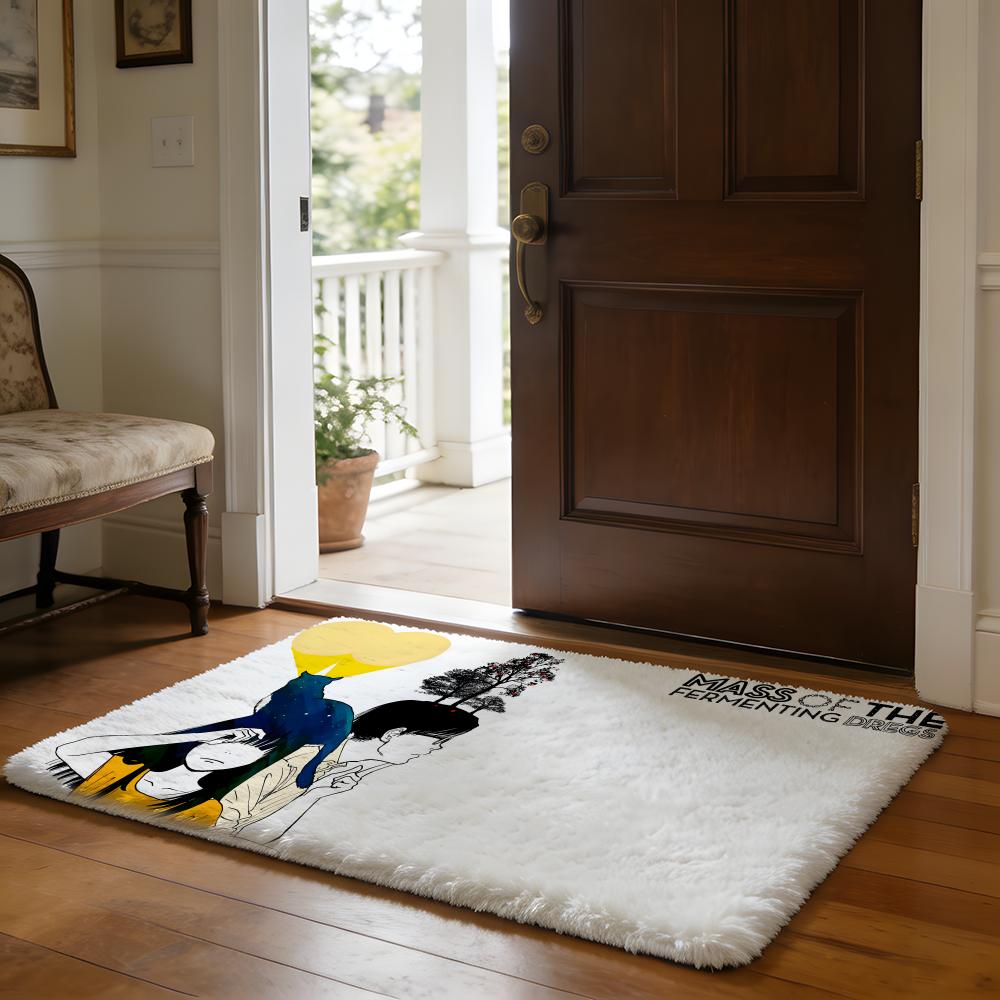 MASS OF THE FERMENTING DREGS Floor Mat Soft Flannel Absorbent Mat Non-Slip Rug Home Bedroom Bathroom