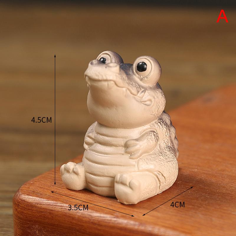 Ceramic Fish Statue Tea Pet Little Fish Spit Bubbles Under Cup Bottom Pink Bubble-Spitting Piggy Ornament Water Cups Decor Gift