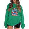 Women's Fashion Long-Sleeve Pullover Sweatshirt With Fun Movie-Themed Print