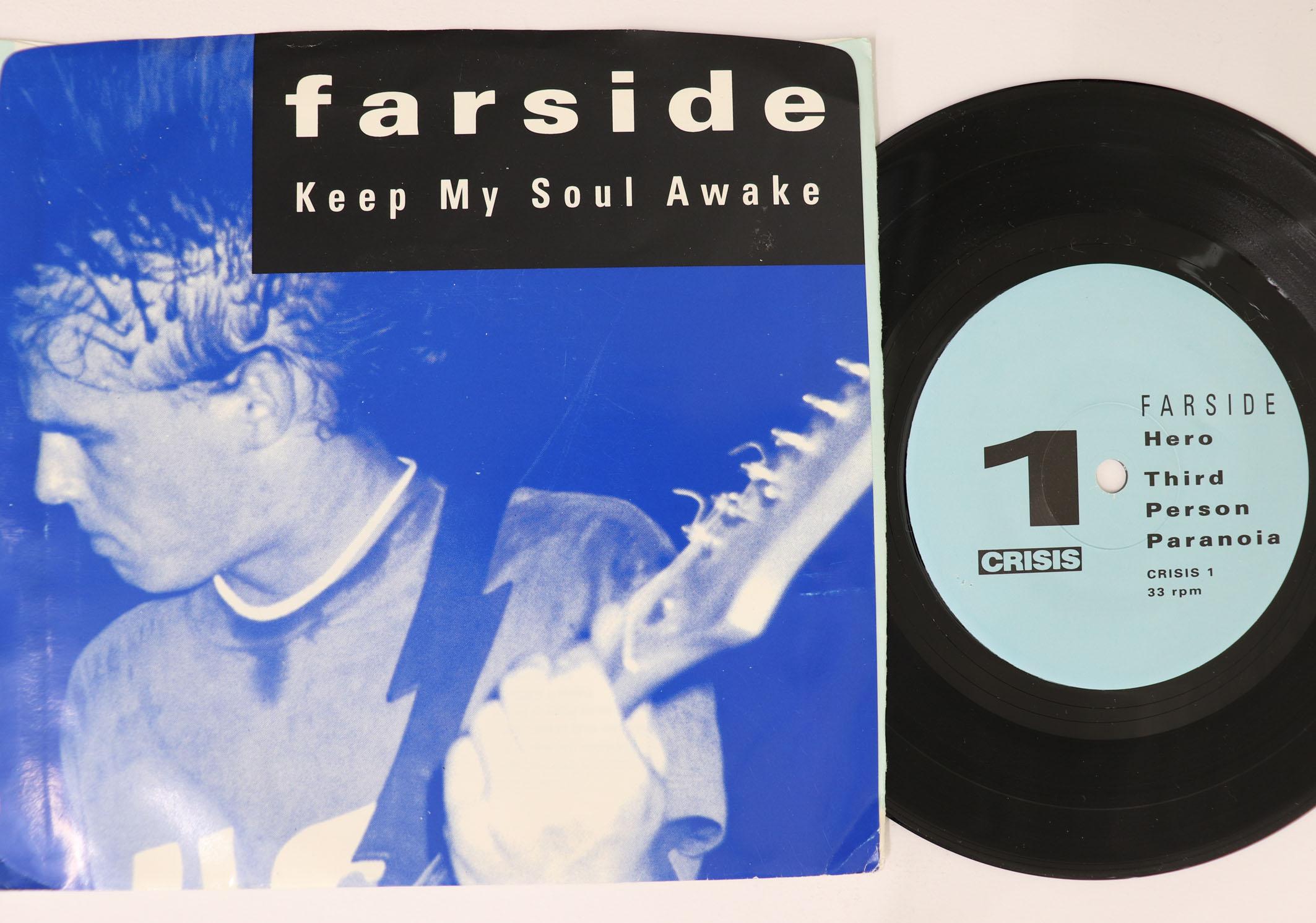 

7inch Record FARSIDE Keep My Soul Awake CRISIS1 CRISIS 1991 US Rock Used