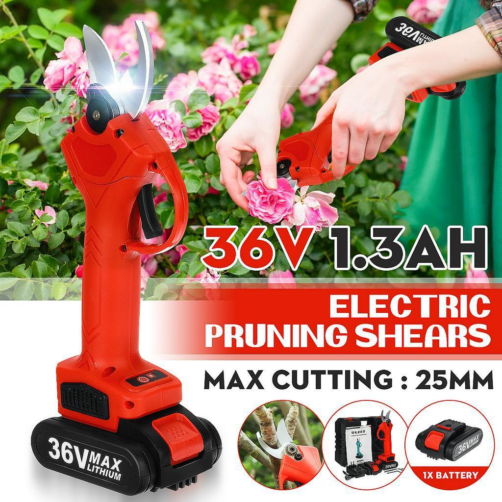 36V 25mm akumulátorové elektrické na větve nůžkové nůžky na větve nůžky na větve ráčna s baterií