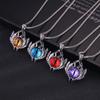 Titanium Steel Men's Neck Chains Jewelry Accessories Demon Eye Pendant Necklace Clavicle Chain