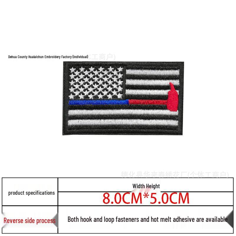 In-Stock USA Flag Embroidery Patch - Stars & Stripes Tactical Arm Badge