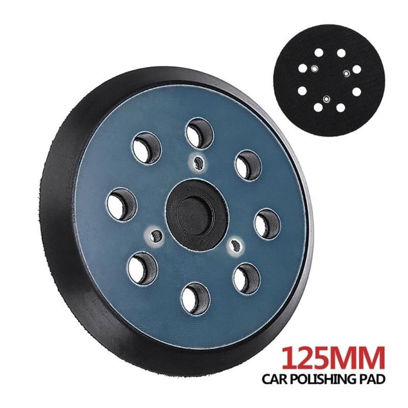 Disco de lijado para pulir coche de plástico resistente de 5 pulgadas con 8 agujeros para recogida de polvo para lijado eficaz con herramienta eléctrica