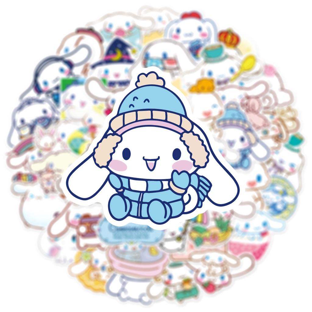 50pcs Cinnamoroll Stickers Waterproof Reusable Decor Laptop Graffiti Diy Gift